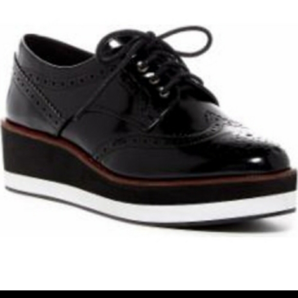Abound faux leather platform  Academia Oxford loafers Y2k size 8.5 - Picture 1 of 13